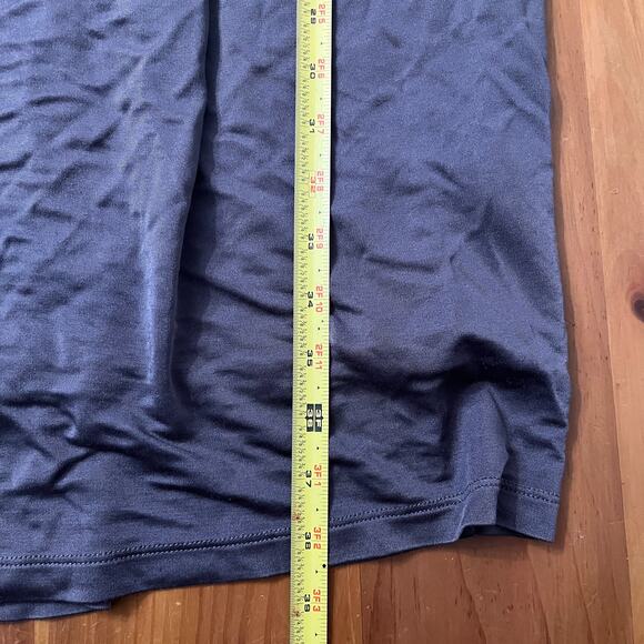 Boden Women's Scoop Neck Pleated Gray Sleeveless Silk Blend Dress Size 12 Long - Picture 6 of 6